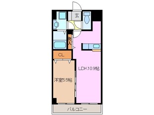 津駅 徒歩4分 8階の物件間取画像